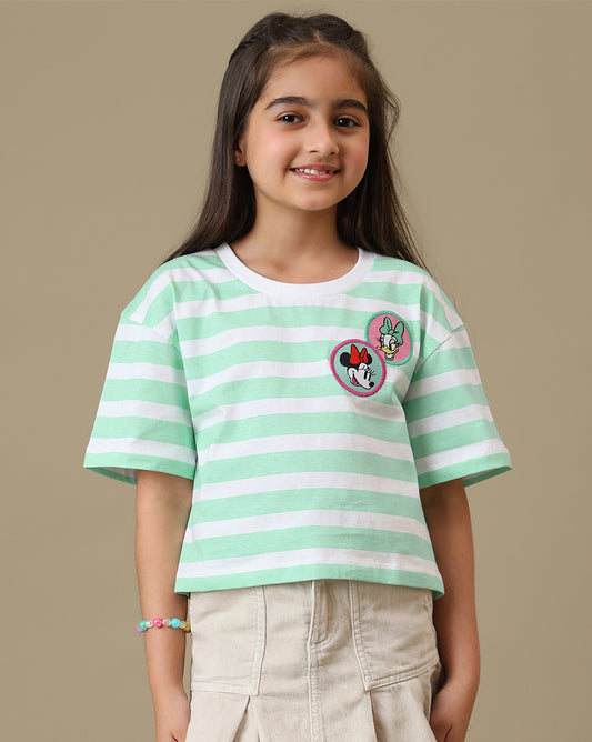 Mickey & Friends Printed Boxy Fit Tshirt For Girls