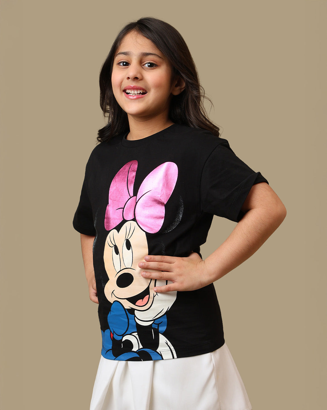 Mickey & Friends Printed Relaxed Fit Tshirt For Girls