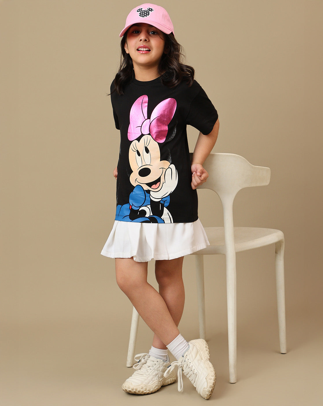 Mickey & Friends Printed Relaxed Fit Tshirt For Girls