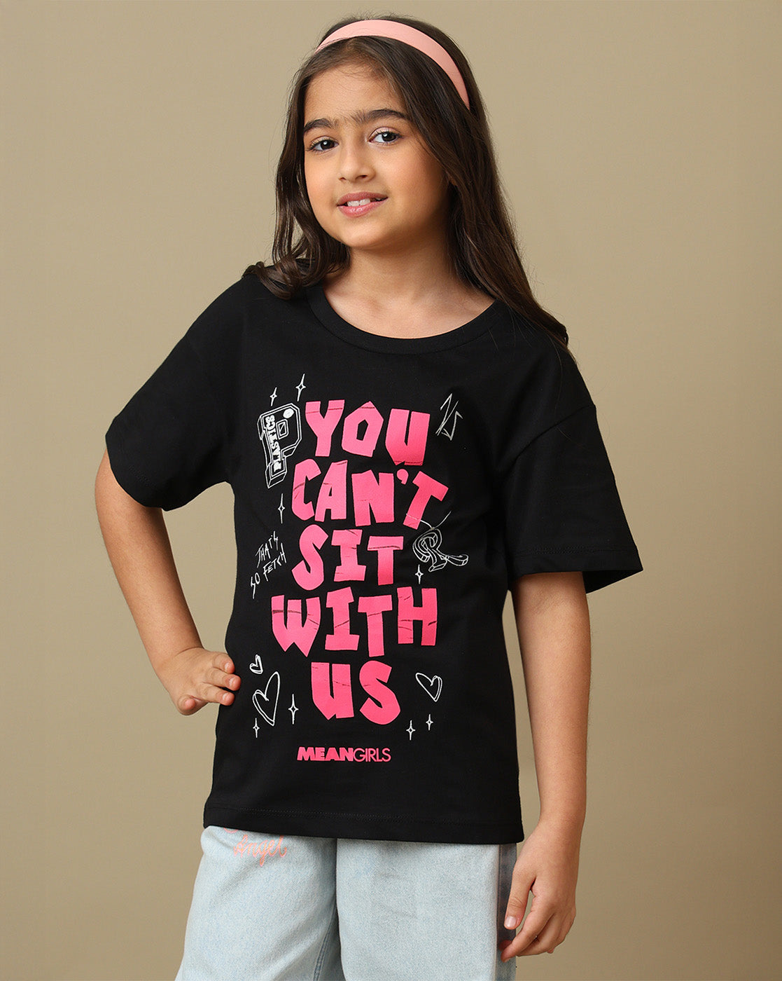 Mean Girls Printed Relaxed Fit Tshirt For Girls