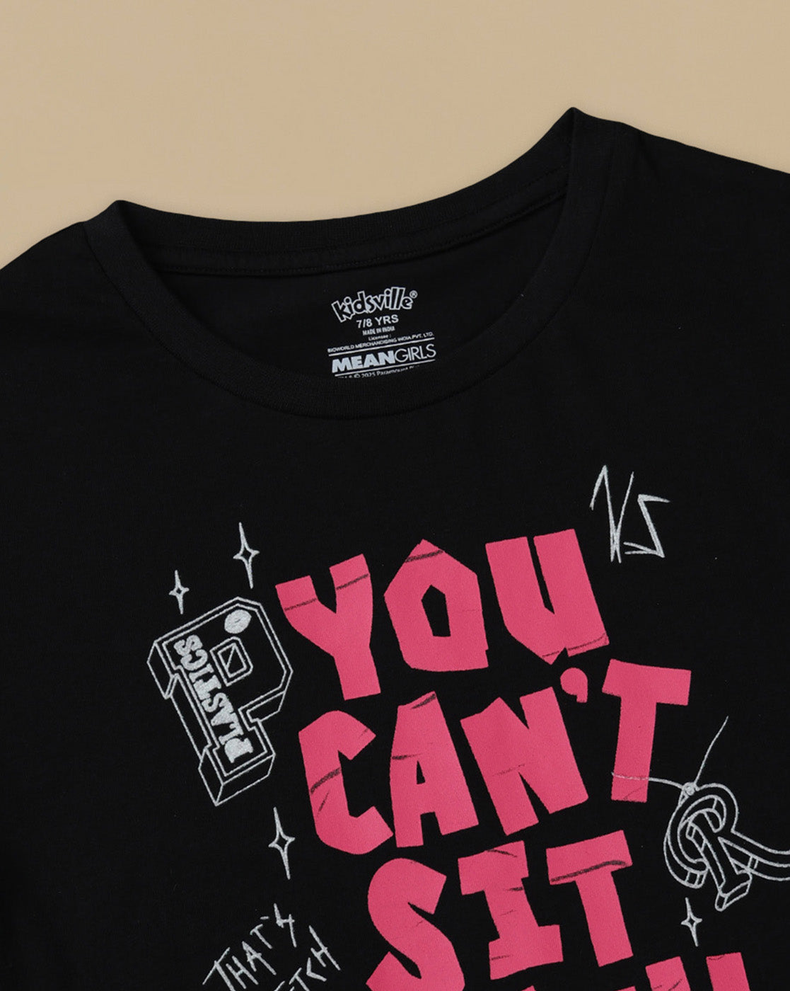 Mean Girls Printed Relaxed Fit Tshirt For Girls