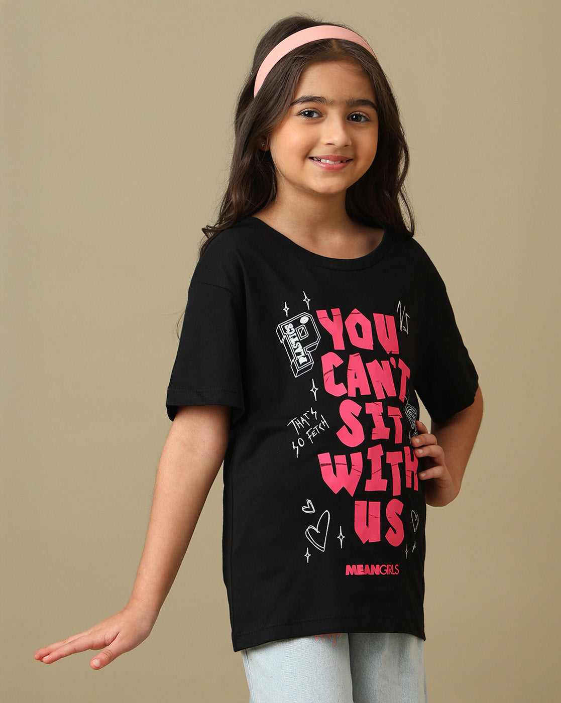 Mean Girls Printed Relaxed Fit Tshirt For Girls