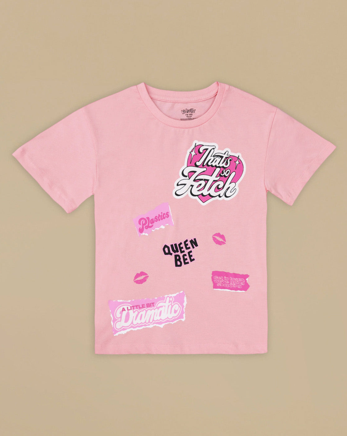 Mean Girls Printed Relaxed Fit Tshirt For Girls
