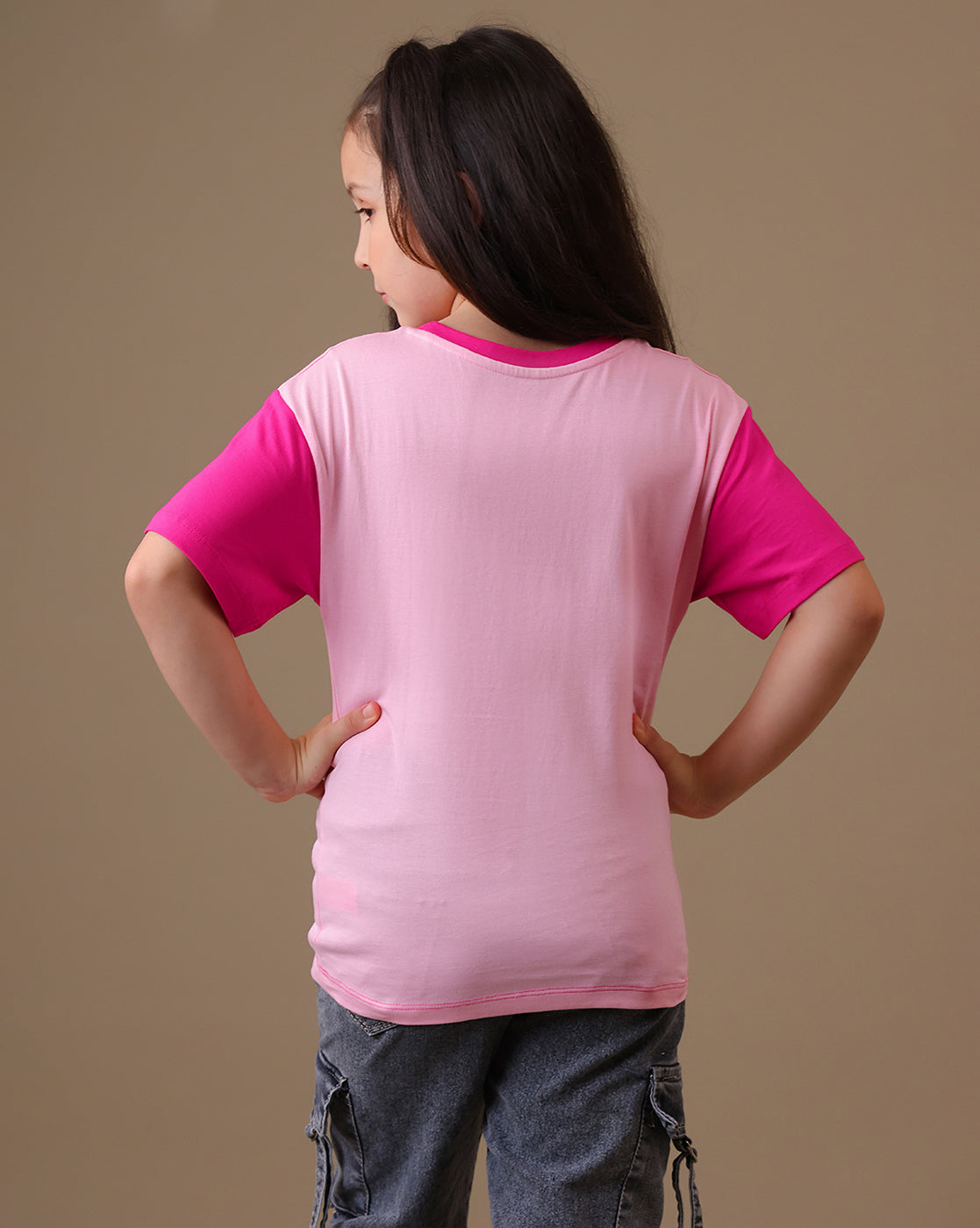 Minions Printed Regular Fit Tshirt For Girls