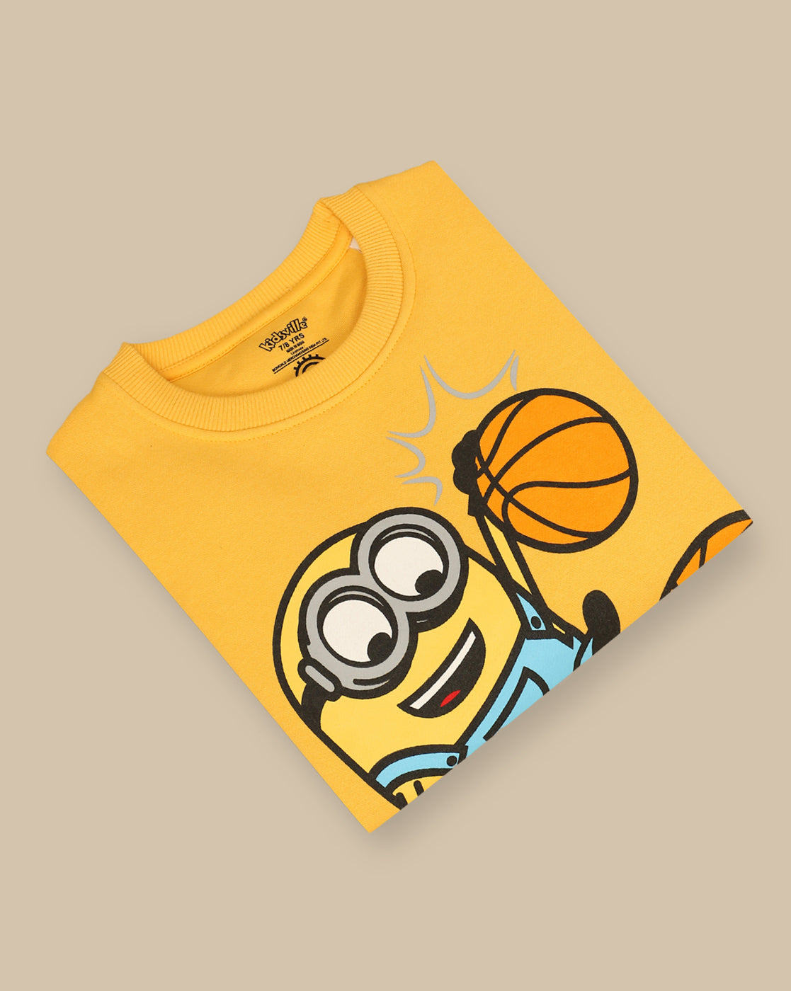 Minions Printed Regular Fit Sweatshirt For Boys