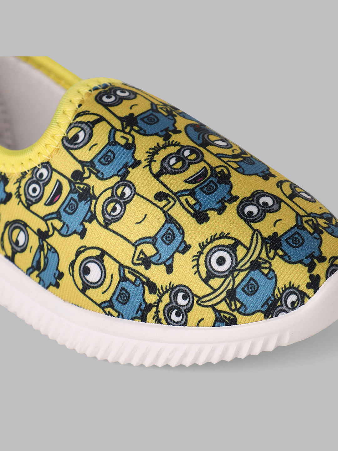 Kids Girls Minions Printed Yellow Shoes