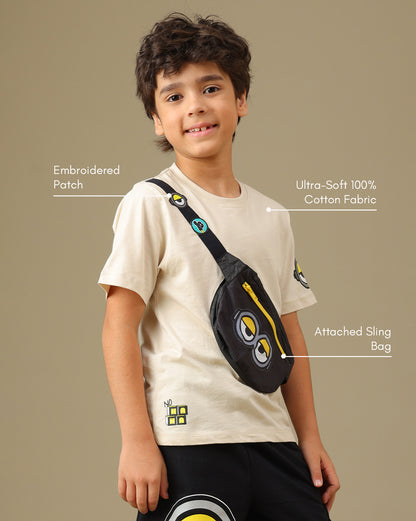 Minions  Regular Fit T-Shirt & Shorts  Boys