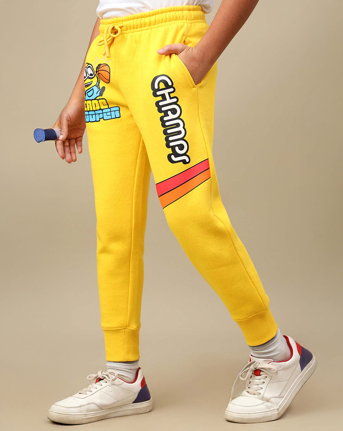 Minions Printed Regular Fit Jogger For Boys