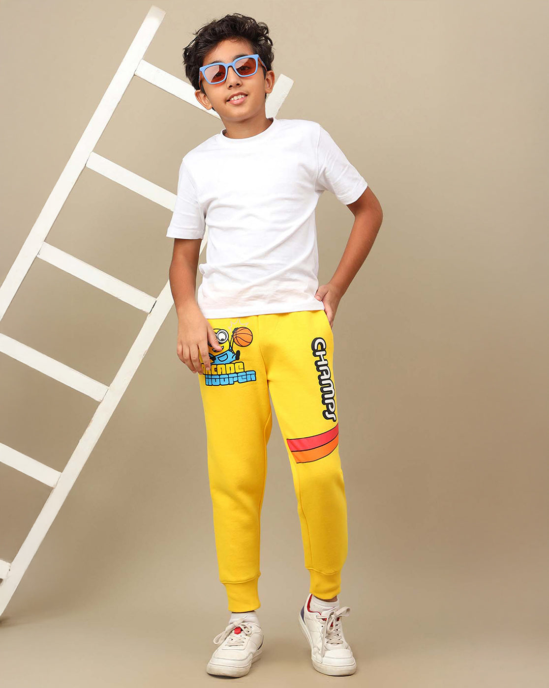 Minions Printed Regular Fit Jogger For Boys