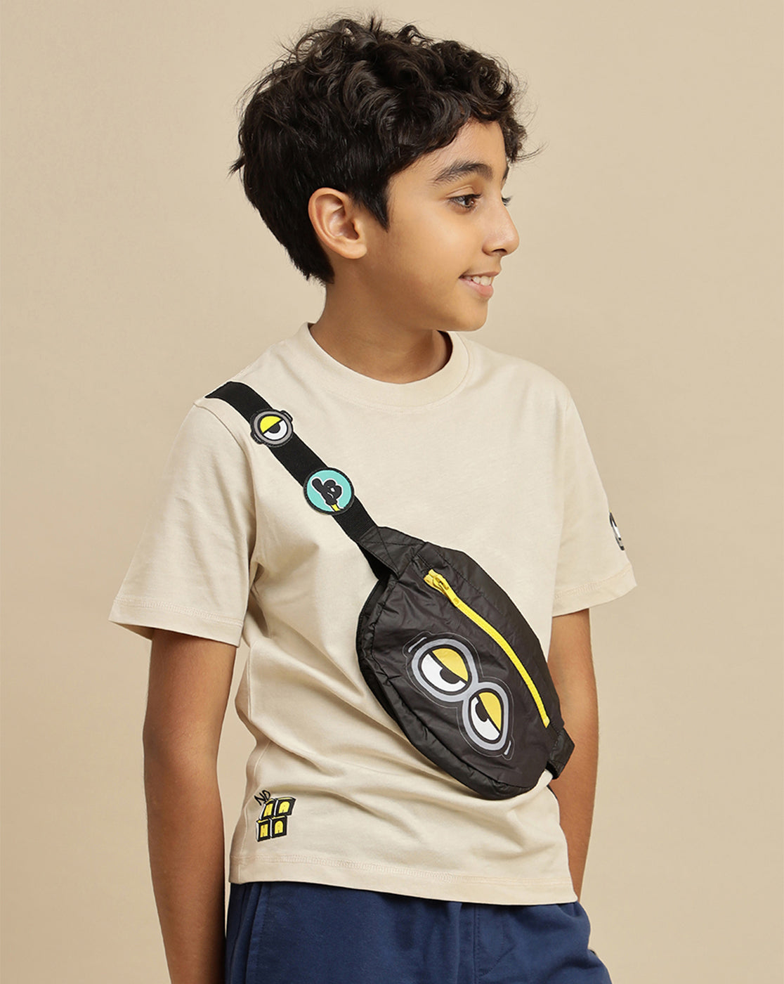 Minions Printed Regular Fit Tshirt with Pocket For Boys