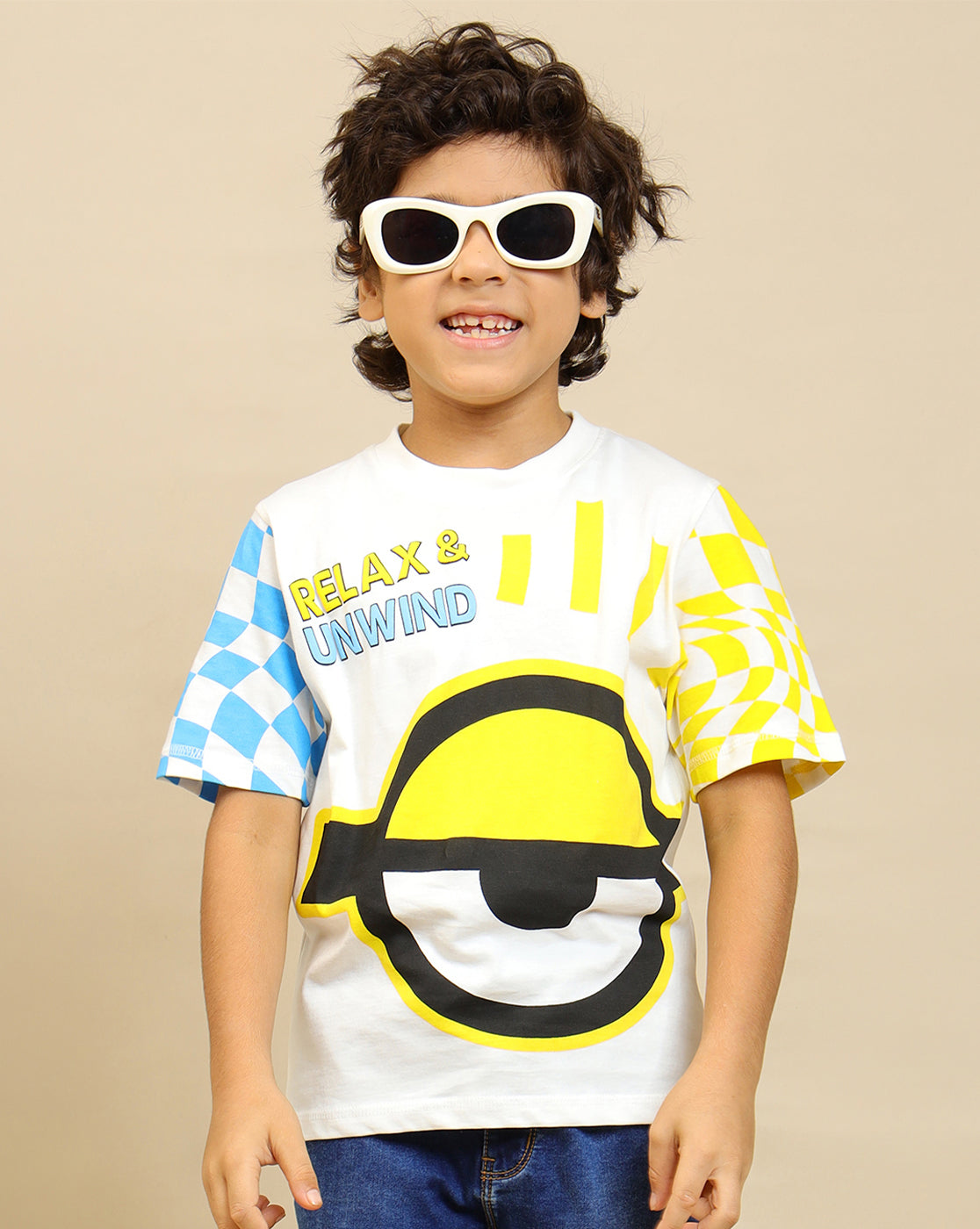 Minions Printed Regular Fit Tshirt For Boys