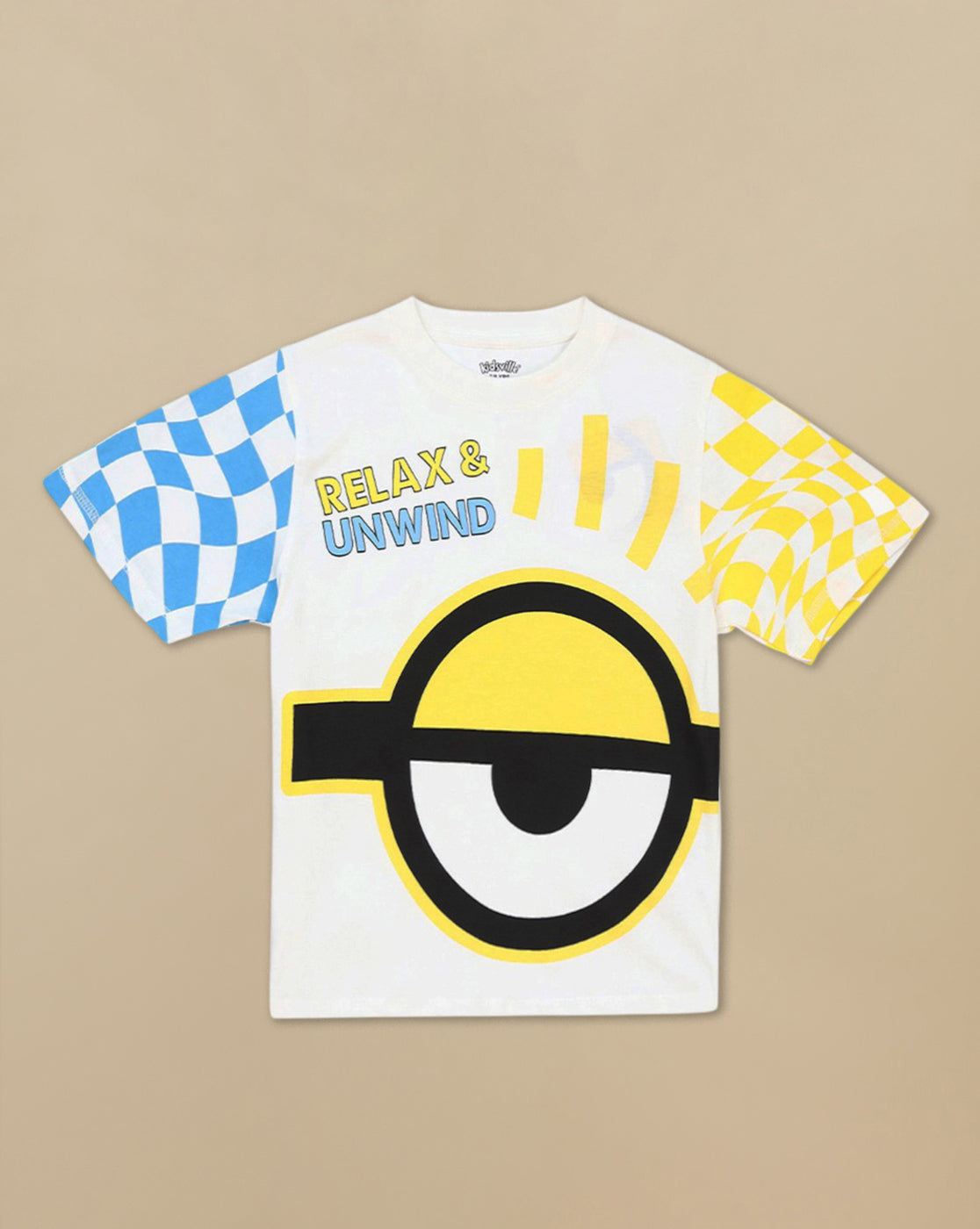 Minions Printed Regular Fit Tshirt For Boys