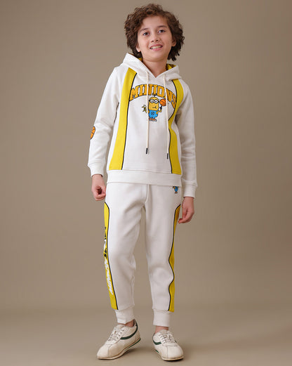 Minions Regular Fit Hoodie & Jogger Set Boys