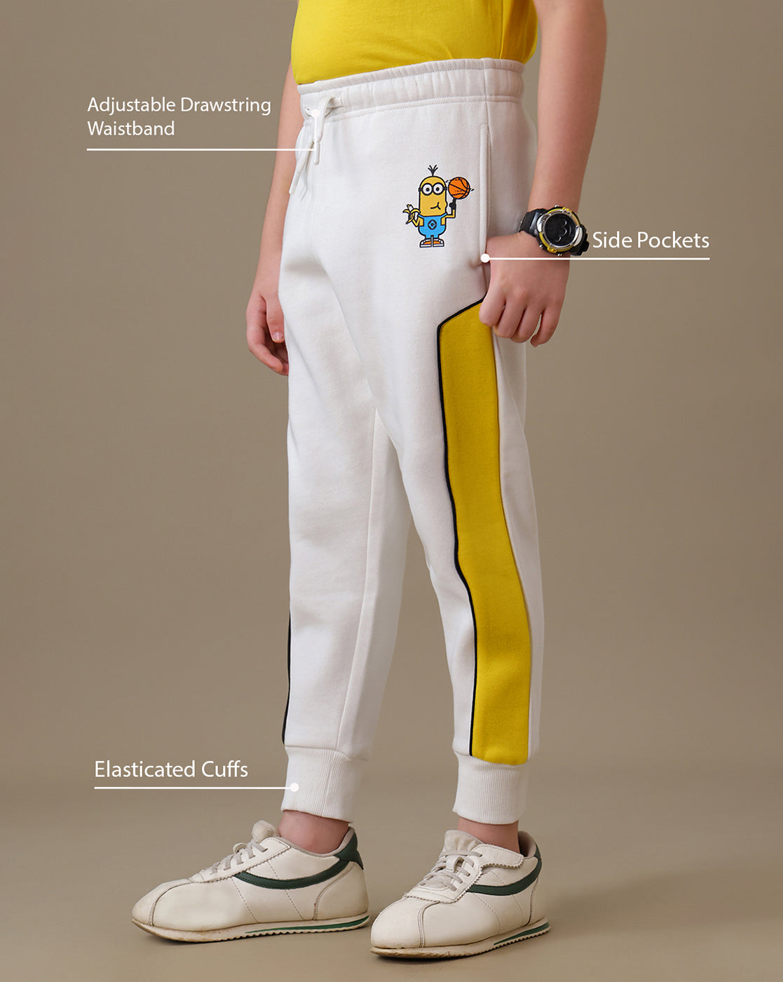 Minions Regular Fit Joggers Boys