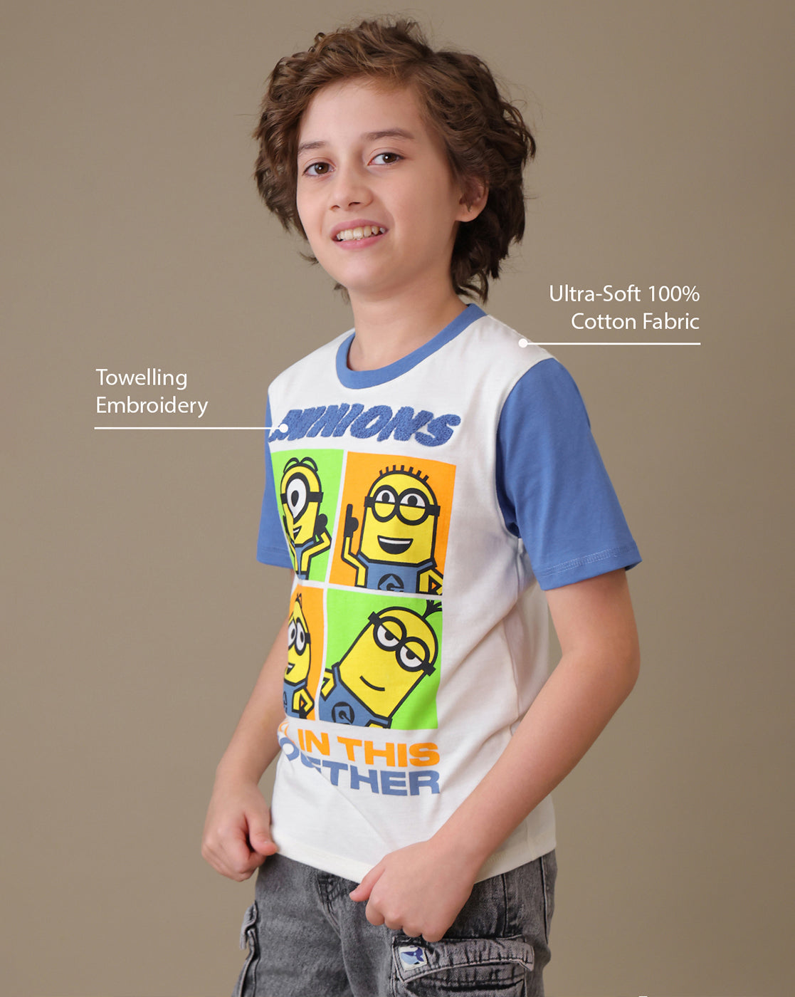 Minions Regular Fit Tshirt Boys