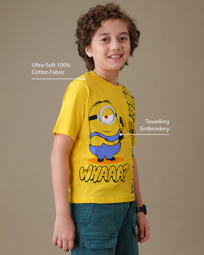 Minions Regular Fit Tshirt Boys