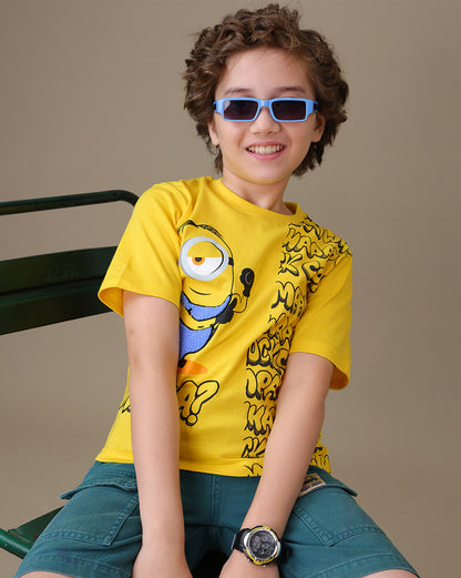 Minions Regular Fit Tshirt Boys