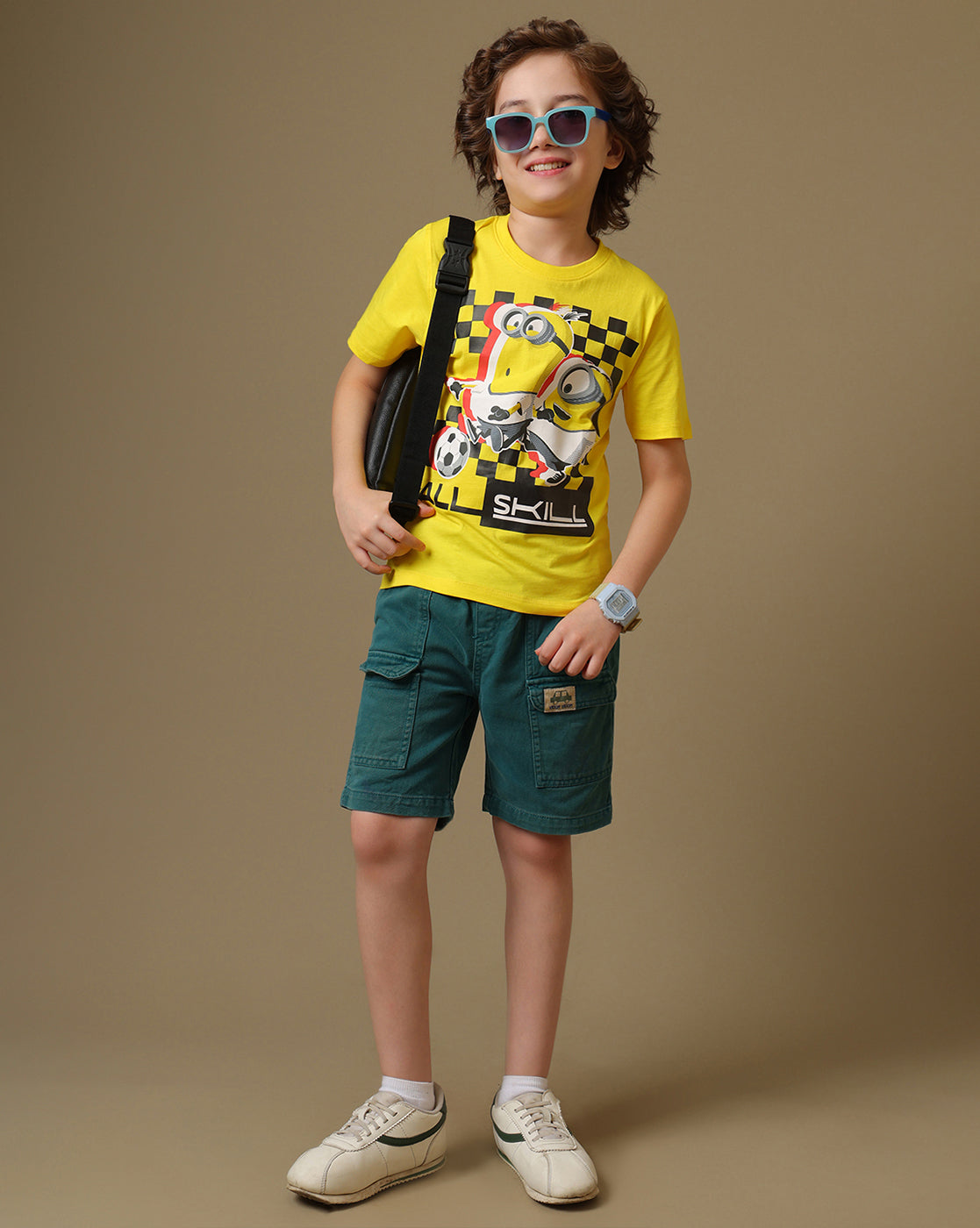 Minions Printed Regular Fit Tshirt For Boys