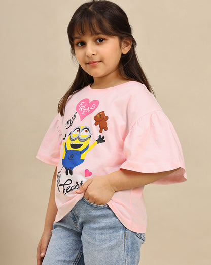 Minions Relaxed Fit Tshirt Girls