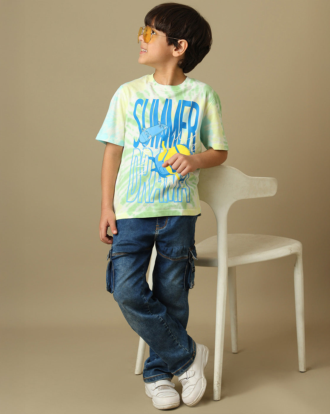 Minions Printed Regular Fit Tshirt For Boys