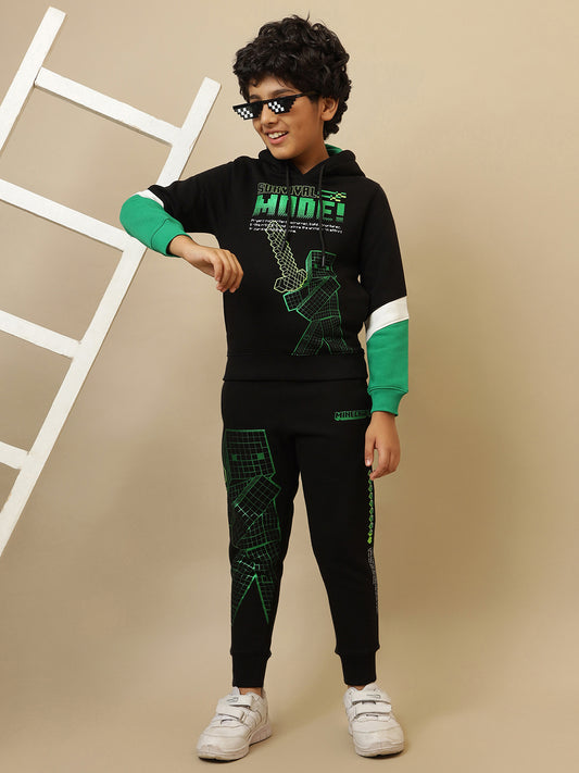 Minecraft printed  Hoodie & Joggers Co-Ords Set For Boys