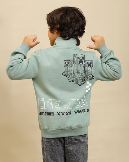 Minecraft  Sweatshirt with Zipper  Boys
