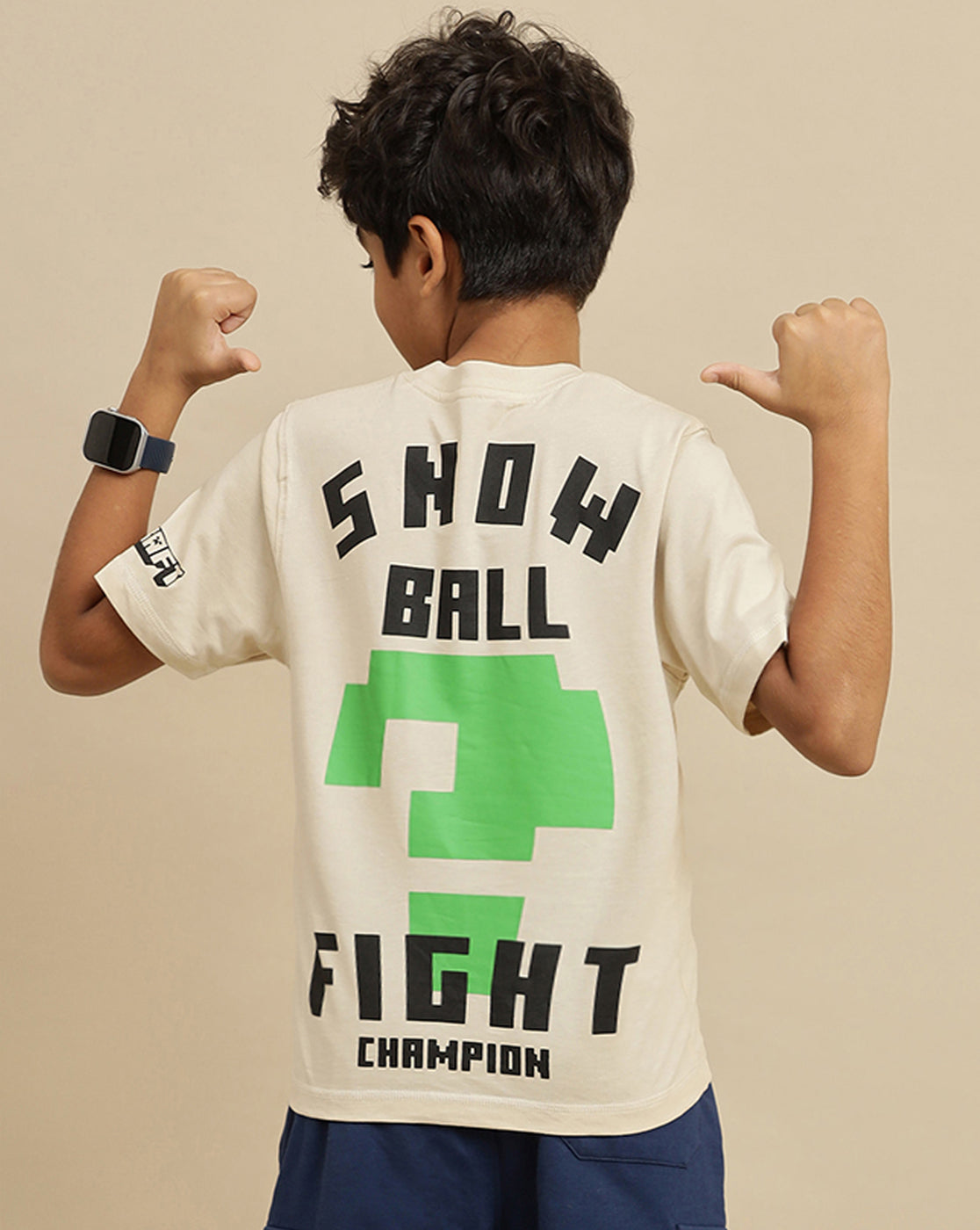 Minecraft Printed Regular Fit Tshirt For Boys