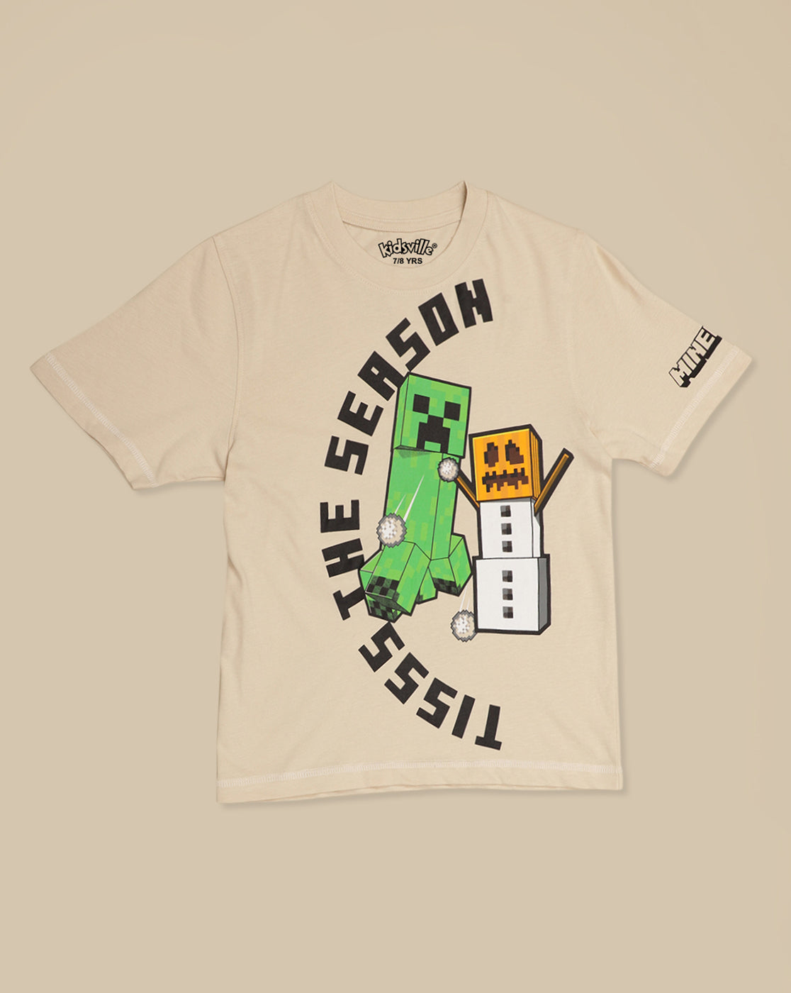 Minecraft Printed Regular Fit Tshirt For Boys