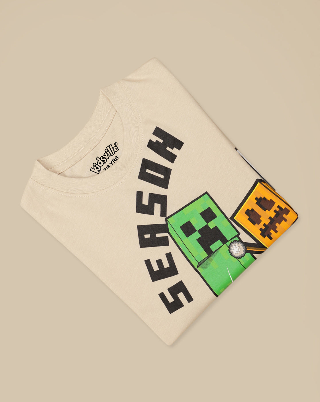 Minecraft Printed Regular Fit Tshirt For Boys