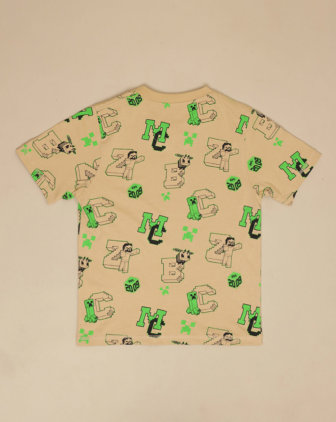 Minecraft Printed Regular Fit Tshirt For Boys