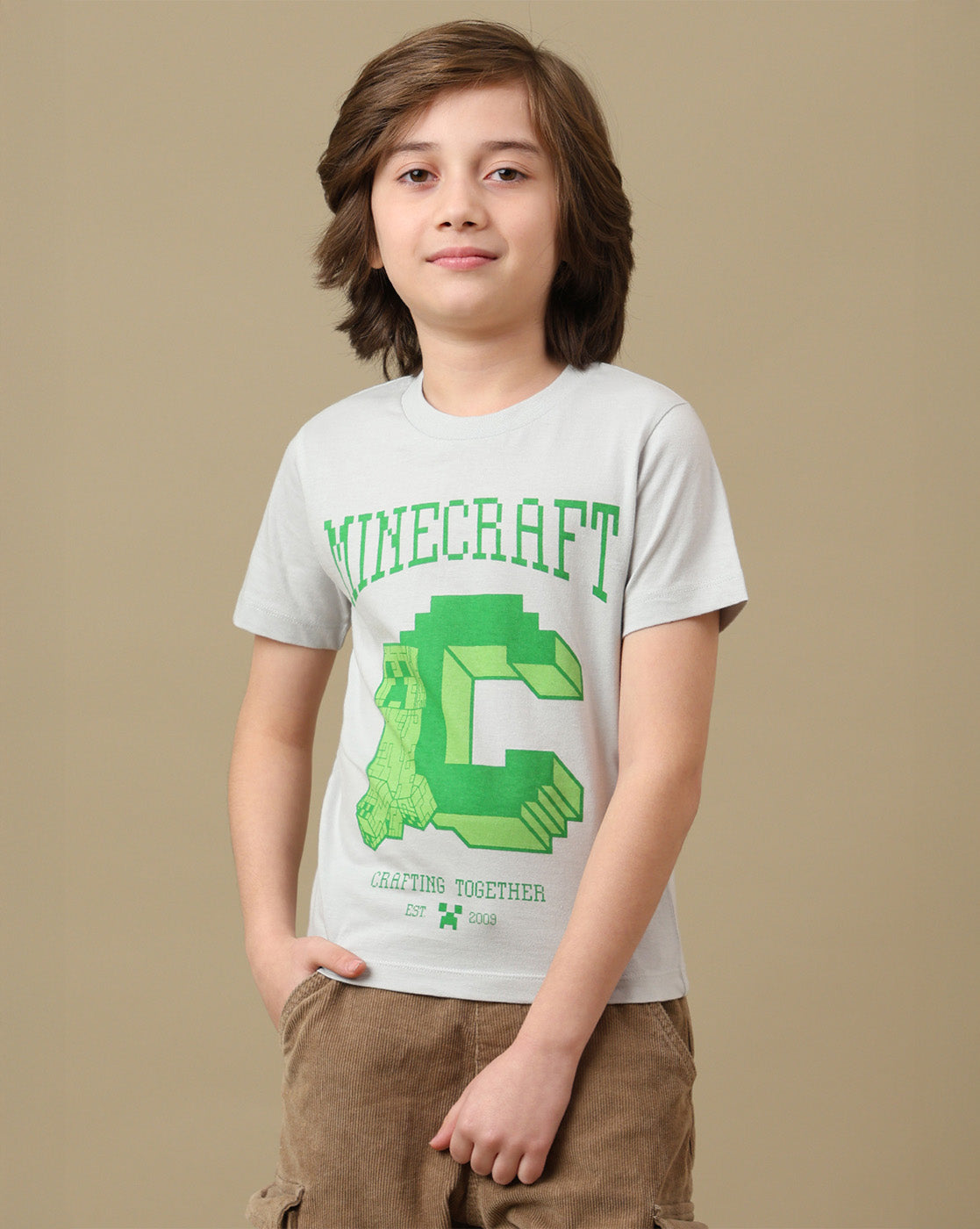 Creeper Graphic Printed Regular Fit Tshirt For Boys