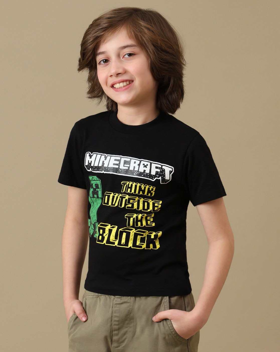 Creeper Graphic Printed Regular Fit Tshirt For Boys