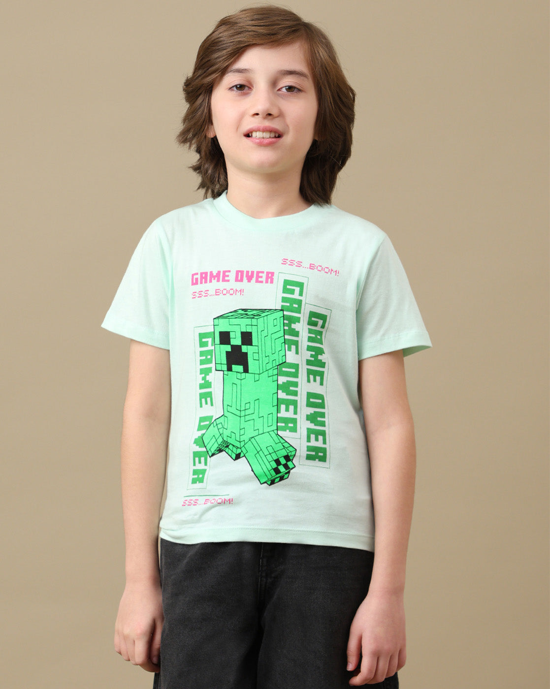 Creeper Graphic Printed Regular Fit Tshirt For Boys