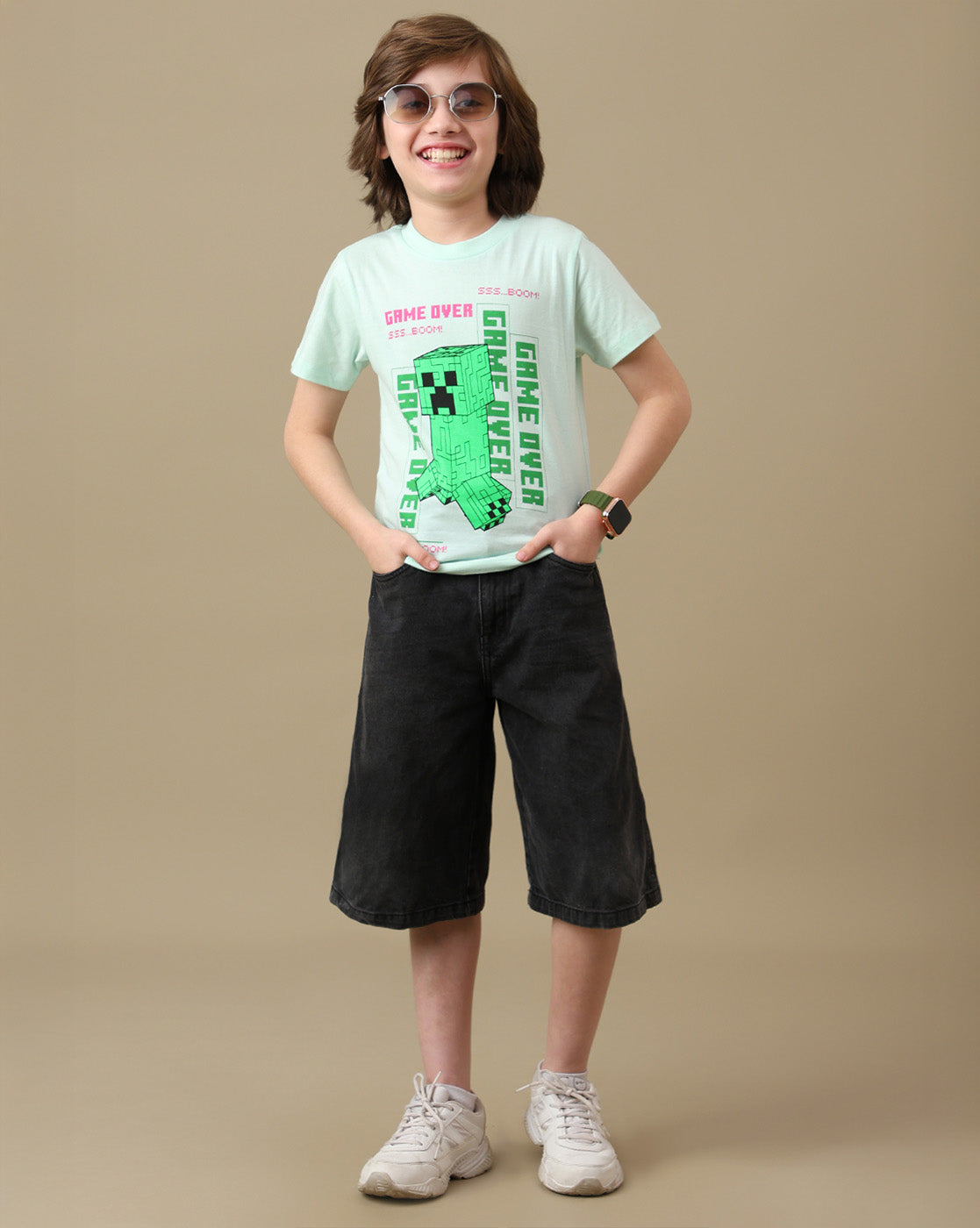 Creeper Graphic Printed Regular Fit Tshirt For Boys