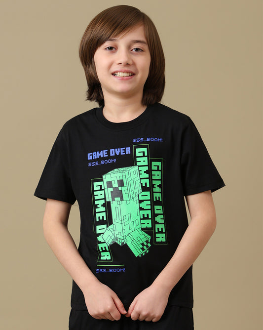 Creeper Graphic Printed Regular Fit Tshirt For Boys