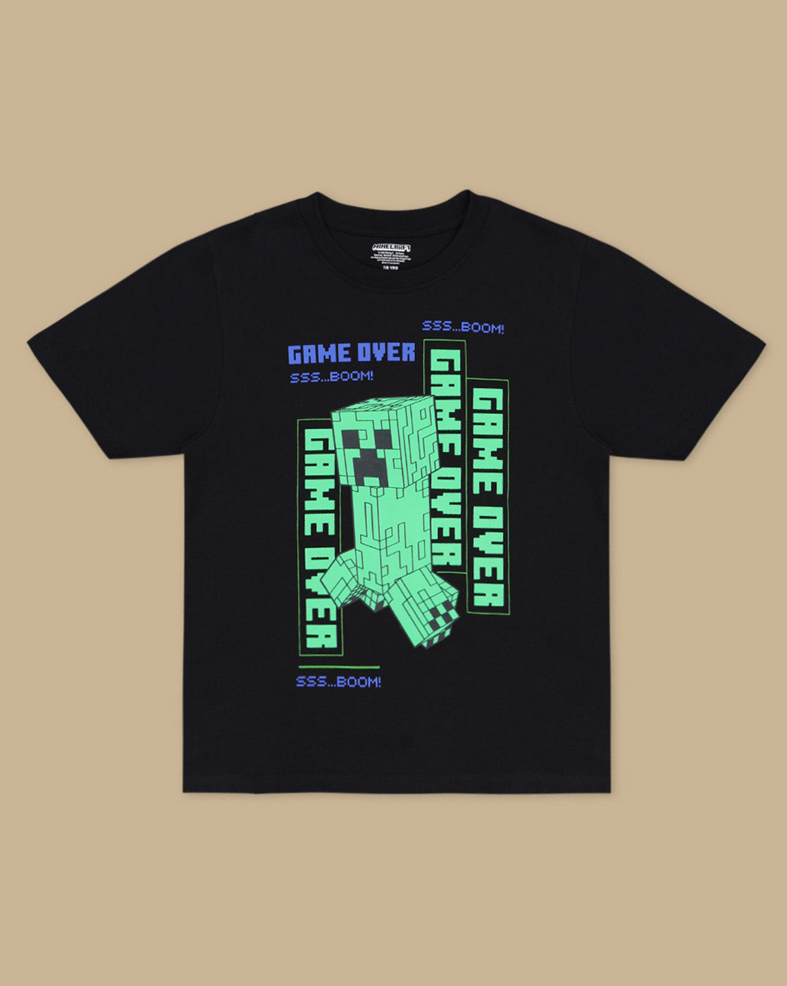 Creeper Graphic Printed Regular Fit Tshirt For Boys
