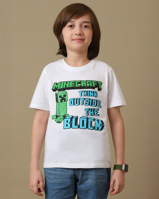 Creeper Graphic Printed Regular Fit Tshirt For Boys
