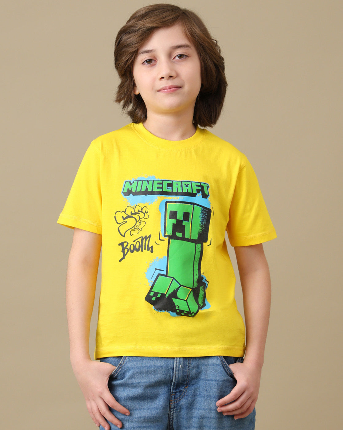 Creeper Graphic Printed Regular Fit Tshirt For Boys