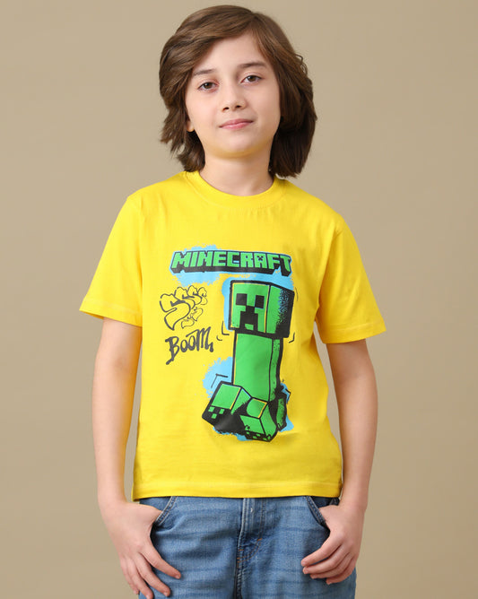 Creeper Graphic Printed Regular Fit Tshirt For Boys