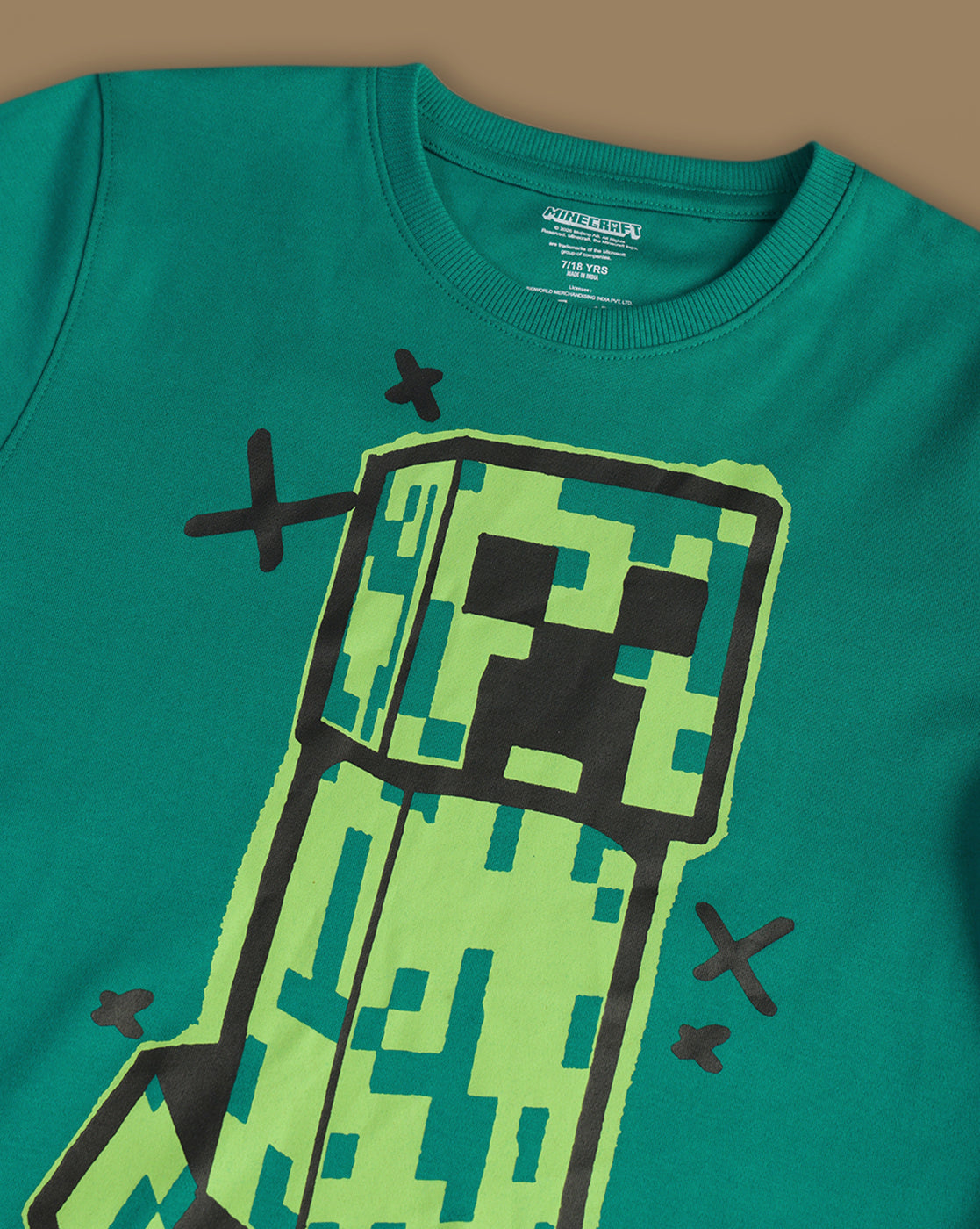 Minecraft Printed Tshirt & Short Set For Boys