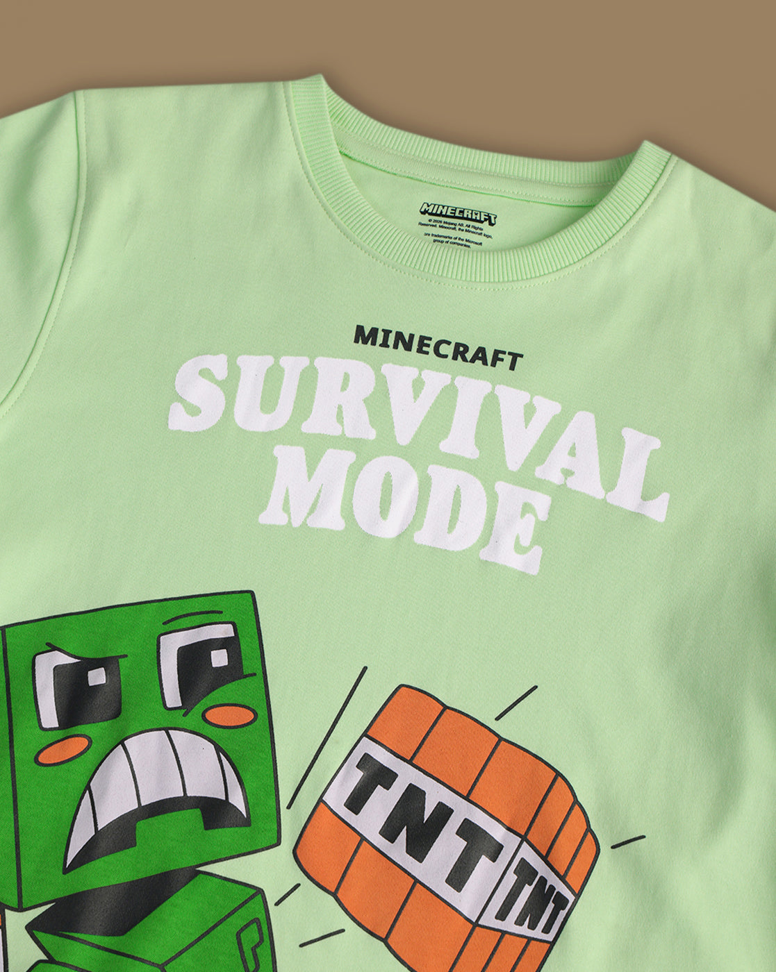 Minecraft Printed Tshort & Short Set For Boys