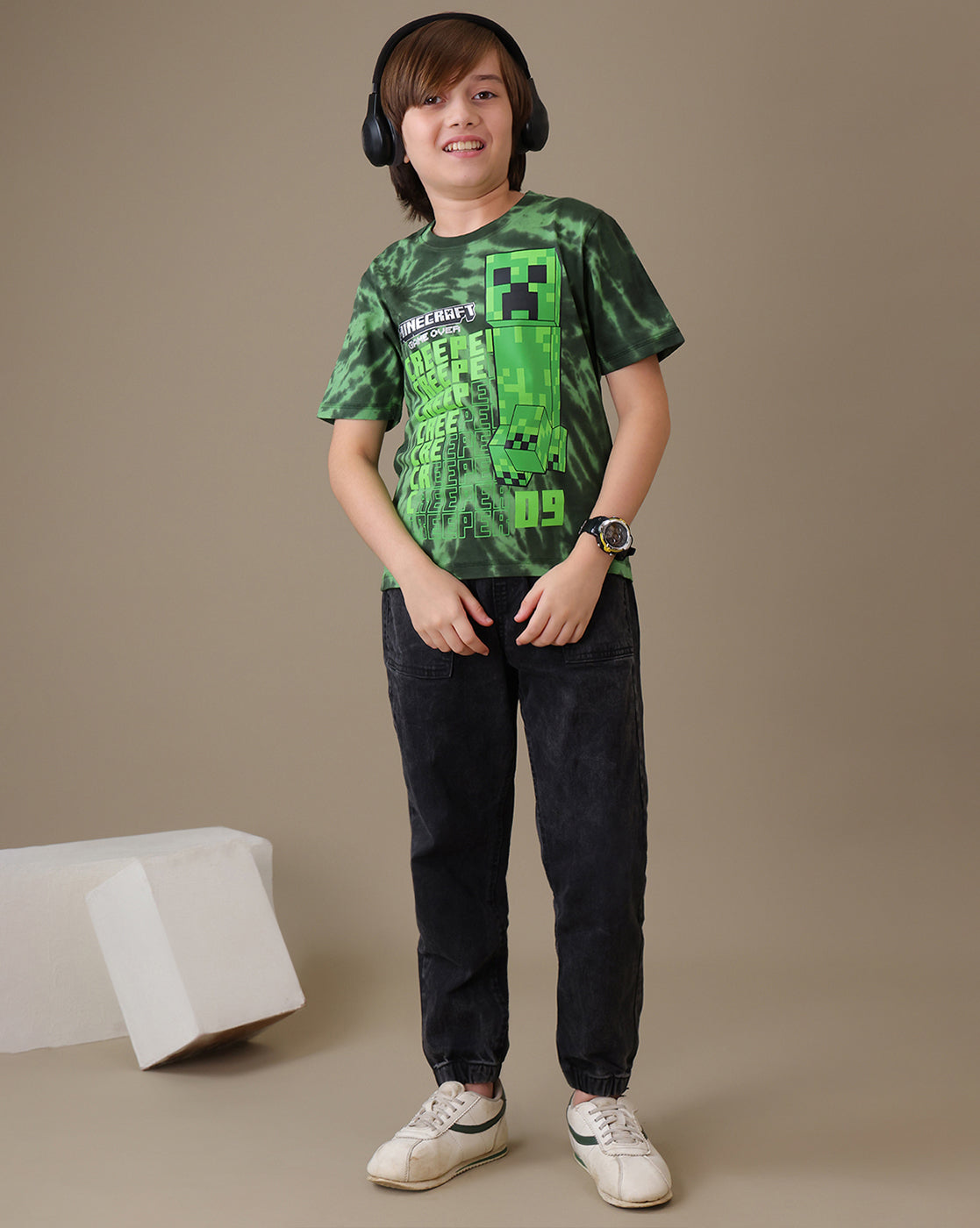 Minecraft Creeper Regular Fit Tshirt Boys