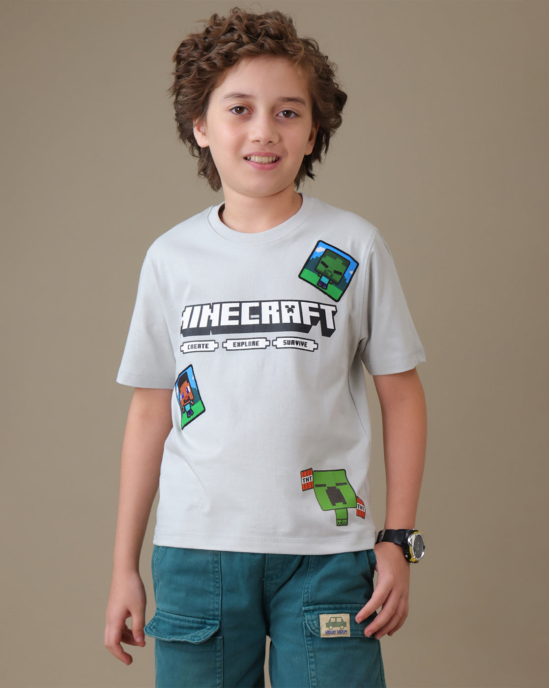 Minecraft Regular Fit Tshirt Boys