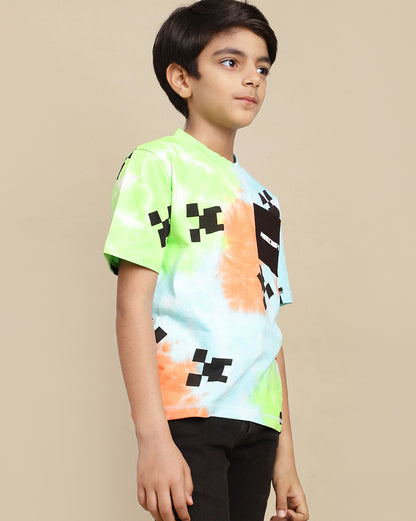 Minecraft Printed Regular Fit Tshirt For Boys