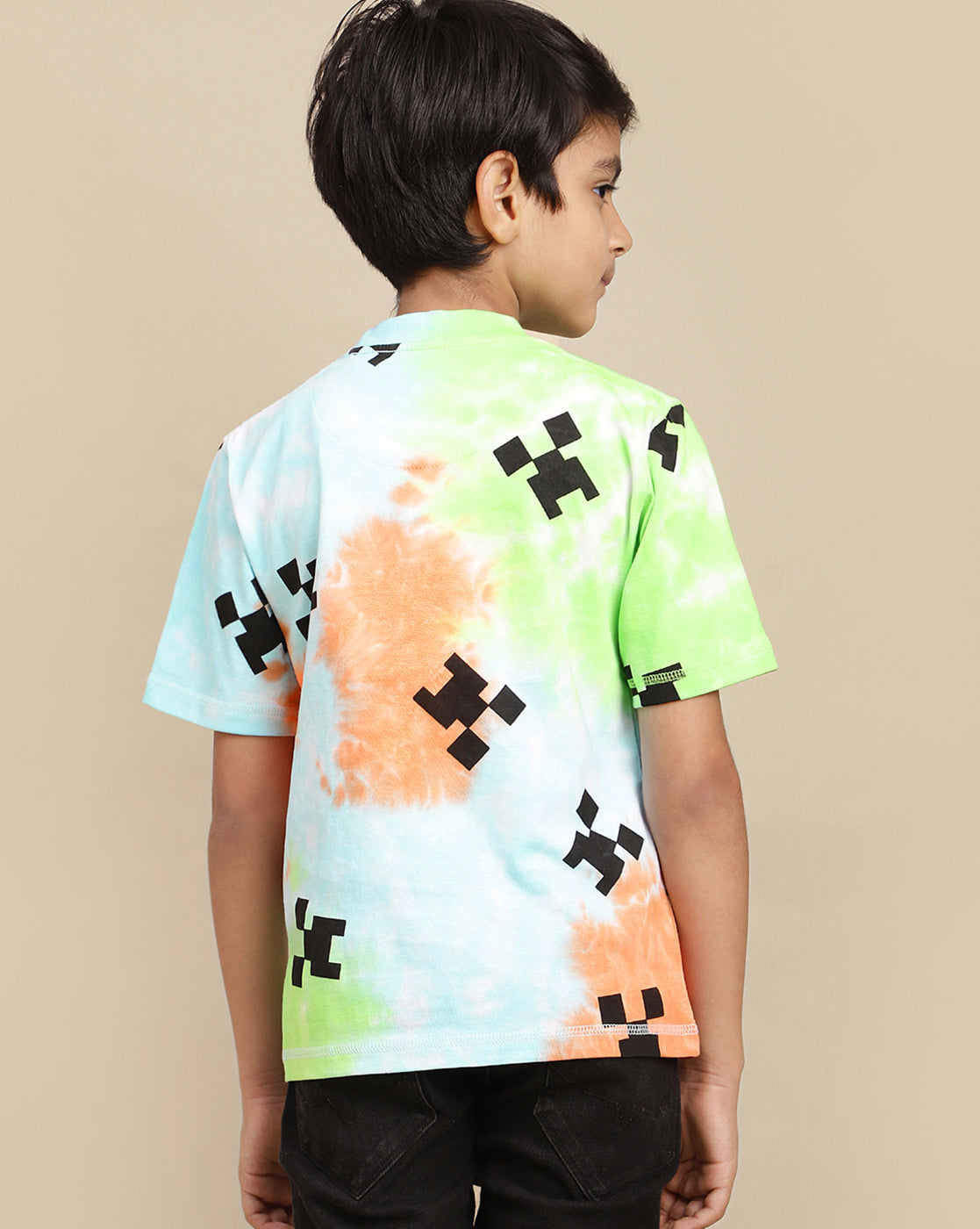 Minecraft Printed Regular Fit Tshirt For Boys