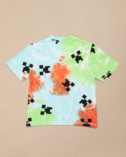 Minecraft Printed Regular Fit Tshirt For Boys