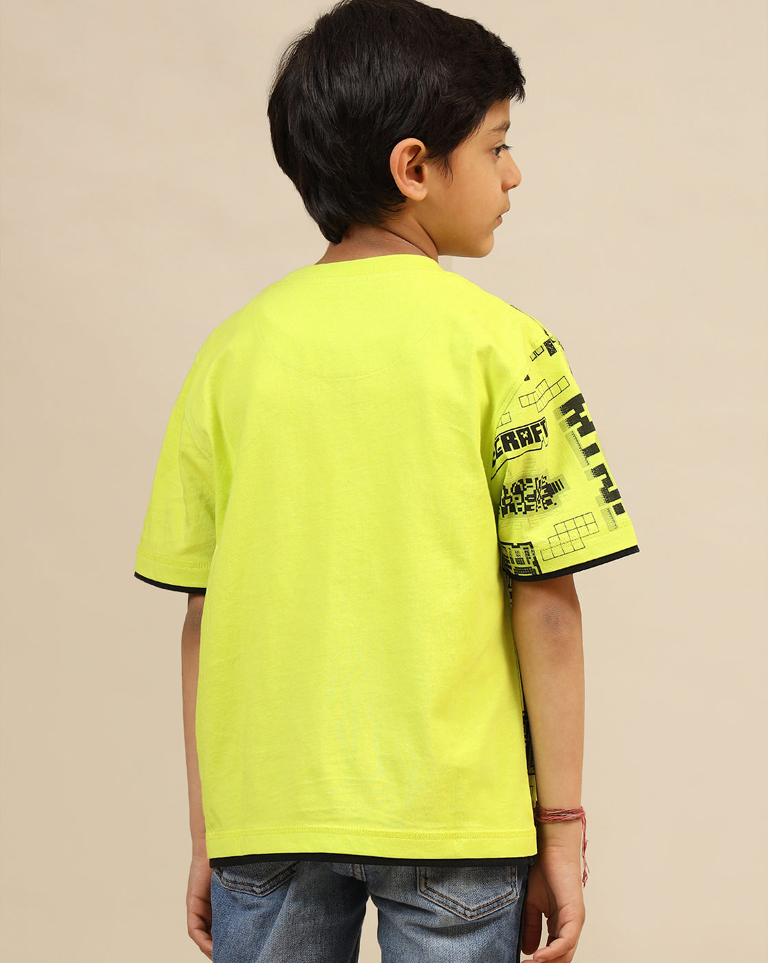 Minecraft Printed Regular Fit Tshirt For Boys