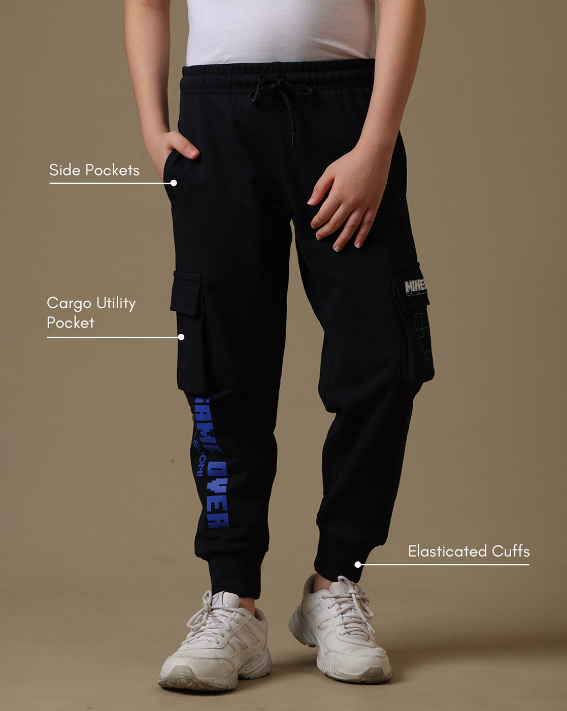 Minecraft Printed Regular Fit Jogger For Boys