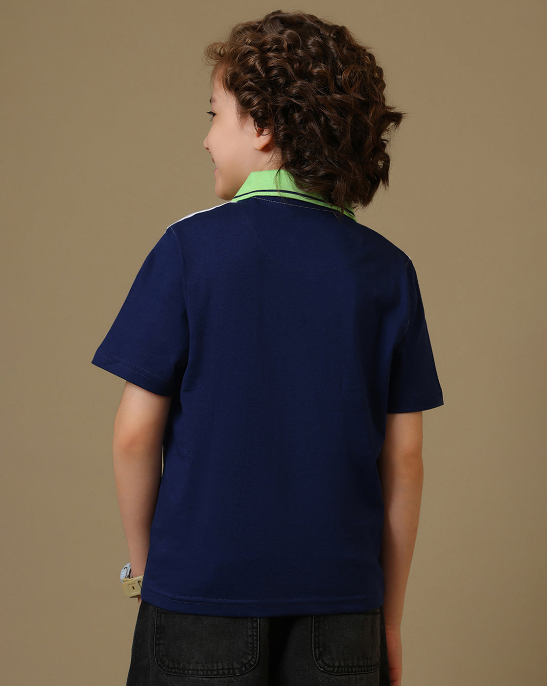Minecraft Embroidered Regular Fit Polo-T-Shirt For Boys