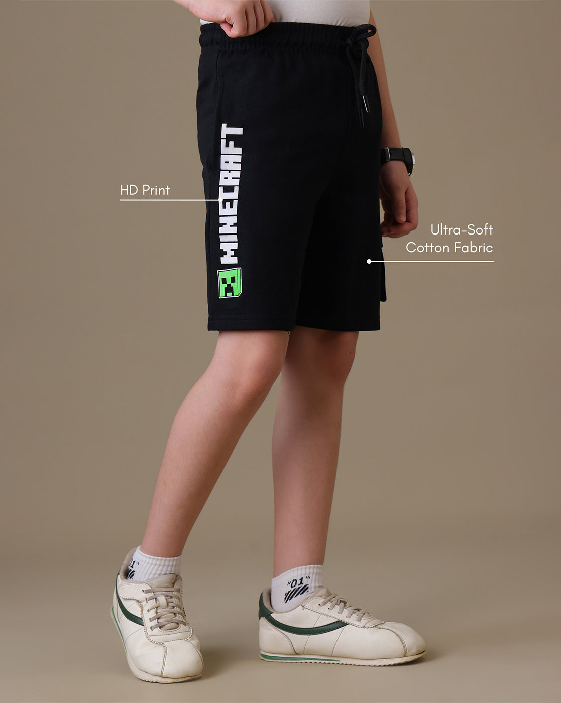 Minecraft  Regular Fit Shorts  Boys